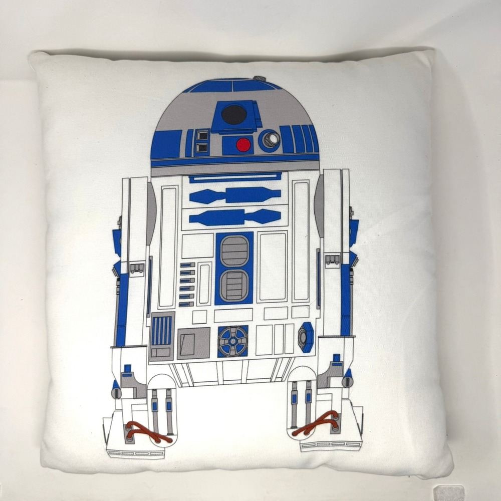 Society6 Star Wars R2D2 Technical Drawing Decorative Throw Pillow Square ~20"
